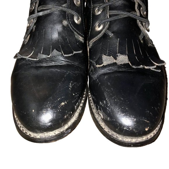 Circle A Paddock Boots Womens 5 1/2 M Black Leather Riding Equestrian - Picture 4 of 15